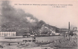 Toulon -  Iena - Missiessy - Explosion - 12  Mars 1907   - CPA °J - Toulon