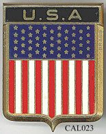 CAL023 - PLAQUE CALANDRE AUTO - U.S.A. - Other & Unclassified