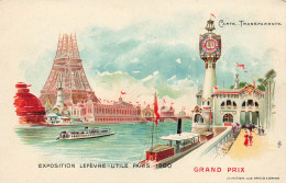 France - Paris - Carte Transparente - Exposition Lefèvre Utile Paris 1900 - Colorisé  -  Carte Postale Ancienne - Tentoonstellingen