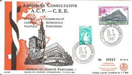 FRANCE / ENVELOPPE  PARLEMENT EUROPEEN ASSEMBLEE CONSULTATIVE A.C.P.  -- C.E.E. - Instituciones Europeas