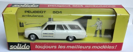 SOLIDO 23 PEUGEOT 504 AMBULANCE 1/43° AVEC BOITE - Solido