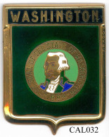 CAL032 - PLAQUE CALANDRE AUTO - WASHINGTON - Sonstige & Ohne Zuordnung