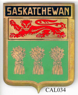 CAL034 - PLAQUE CALANDRE AUTO - SASKATCHEWAN - Sonstige & Ohne Zuordnung