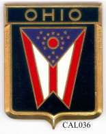 CAL036 - PLAQUE CALANDRE AUTO - OHIO (USA) - Andere & Zonder Classificatie