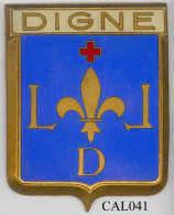 CAL041 - PLAQUE CALANDRE AUTO - DIGNE - Sonstige & Ohne Zuordnung