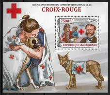 BURUNDI    BF 340  * * ( Cote 17e ) Croix Rouge Dunant Chiens - Henry Dunant