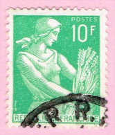 France, N° 1115A Obl. - Type Moissonneuse - 1957-1959 Mietitrice