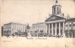 BELGIQUE - BRUXELLES - La Place Royale - Carte Postale Ancienne - Monuments, édifices