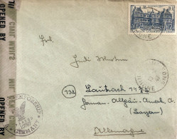 FRANCE / ENVELOPPE DE FRANCE A DESTINATION DE L'ALLEMAGNE AVEC CENSURE AMERICAINE - 1921-1960: Modern Tijdperk