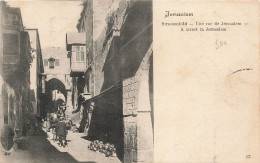 Israel - Jerusalem - Une Rue De Jérusalem - Animé - Carte Postale Ancienne - Israel