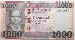 Soudan Du Sud - 1000 Pounds - 2021 - PICK 17b - NEUF - Soudan Du Sud