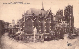 BELGIQUE - BRUXELLES - Eglise Sainte Gudule Abside Côté Nord - Carte Postale Ancienne - Monumenten, Gebouwen