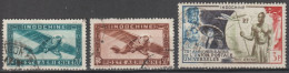 1949 - INDOCHINE - ANNEE COMPLETE POSTE AERIENNE YVERT N°46/48 OBLITERES - COTE = 30.5 EUR - Poste Aérienne