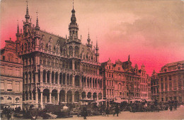 BELGIQUE - BRUXELLES - Coucher De Soleil - La Grand'Place - Carte Postale Ancienne - Monuments, édifices