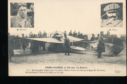 Paris - Madrid  , 21 Mai 1911  - Le Depart -- Le Monoplan Train Apres L'accident - Ongevalen