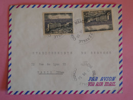 BT7  AEF    BELLE  LETTRE  1958 PAR AVION A   PARIS FRANCE + AFF.PLAISANT++++ - Storia Postale