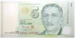 Singapour - 5 Dollars - 2020 - PICK 47g - NEUF - Singapur