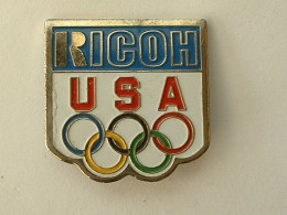 PIN'S RICOH - USA J.O - PHOTOGRAPHIE - Photographie