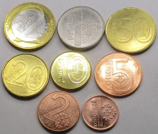 BELARUS Different Years Set 8 Coins  #btran - Belarús