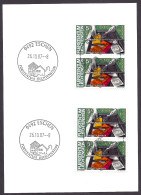 Liechtenstein 1984 - Handel + Banken, Postmark 1987 Eschen - Cartas & Documentos