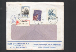 804/500 - SVEZIA 1971 , Raccomandata - Storia Postale