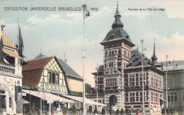 BELGIQUE - BRUXELLES - EXPOSITION UNIVERSELLE 1910 - Pavillon De La Ville De Liège - Carte Postale Ancienne - Exposiciones Universales