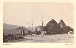 LESOTHO - Basutoland - Native Huts - Carte Postale Ancienne - Lesotho