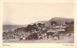 LESOTHO - Basutoland - A Native Village - Carte Postale Ancienne - Lesotho