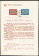 Italie - Italy - Italien Document 1968 Y&T N°DP1010 à 1011 - Michel N°PD1272 à 1273 (o) - EUROPA - Format 175*245 - 1968