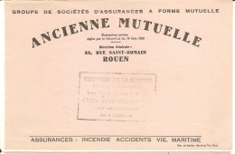 Rouen-buvard-ancienne Mutuelle-maritime-cachet Comptoir De La Manche - Boulogne Sur Mer - Banque & Assurance