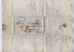 TB 4251 - 1852 - LAC - Lettre De Mr Louis BRUNET à NIMES Pour Mr CARRIERE à GANGES ( Hérault ) - 1849-1876: Classic Period