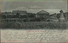 ! [57] Cpa Saint-Privat-la-Montagne, Teilansicht, 1900, Sauberer Kreisobersegmentstempel KOS Stempel - Autres & Non Classés