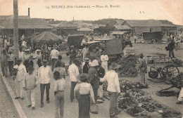 Nouvelle Calédonie - Nouméa - Place Du Marché - Animé - Attelage  - Carte Postale Ancienne - Nieuw-Caledonië