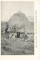 Nouvelle Calédonie - Case Et Canaque De Koné - Animé  - Carte Postale Ancienne - Nueva Caledonia