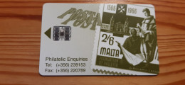 Phonecard Malta - Stamp - Malte
