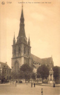 BELGIQUE - Liège - Cathédrale St. Paul Et Monument Jean Del Cour  - Carte Postale Ancienne - Liège