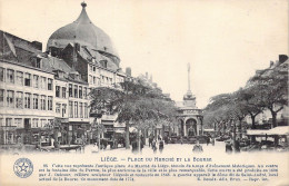 BELGIQUE - Liège - Place Du Marché Et La Bourse - Carte Postale Ancienne - Liege