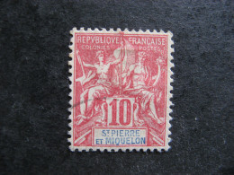 A). Saint Pierre Et Miquelon:  TB  N° 73, Oblitéré . - Used Stamps