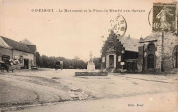 80 - OISEMONT - S17498 - Le Monument Et La Place Du Marché Aux Chevaux - Garage Eglise - L23 - Oisemont