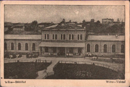 ! 1916 Alte Feldpost Ansichtskarte Aus Wilna, Vilnius, Bahnhof, Voksal, Dworzek, Gare, Litauen - Lituania