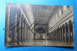Basilica Di S.Paolo Interno  N° 620 A  Edit Chauffourier  1929 Carte Photo - Kerken En Kloosters