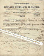 1849 NAVIGATION TRANSPORT FLUVIAL ASSURANCES MARITIMES MAYENCE Allemagne  Gray Haute Saone  Cargaison Orge Par Bateau - 1800 – 1899