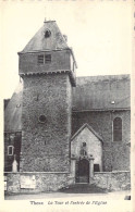 BELGIQUE - Theux - La Tour Et L'entrée De L'Eglise - Carte Postale Ancienne - Theux