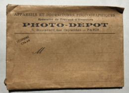 Ancienne Pochette De Négatifs Photo - Photo-dépot 5 Boulzvard Des Capucines PARIS - Materiale & Accessori