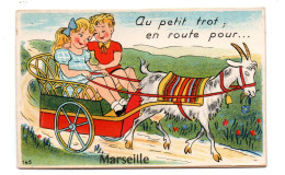 Marseille - Carte Systeme  - Au Petit Trot , En Route Pour .... -  CPA °J - Unclassified