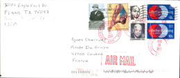 USA ETATS UNIS AFFRANCHISSEMENT COMPOSE SUR LETTRE POUR LA FRANCE 2013 - Cartas & Documentos