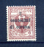 1919 TRENTO & TRIESTE N.2 MNH **, Francobolli D'Italia Soprastampati, 2 Centesimi - Trento & Trieste