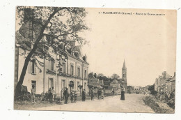 JC, Cp, 86, PLEUMARTIN, Route De CHATELLERAULT,  Voyagée - Pleumartin