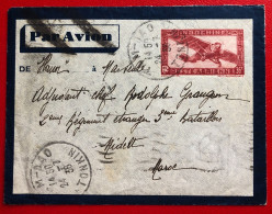 Indochine, Entier-Avion TAD TAM DAO, Tonkin 24.7.1936, Pour Midelt, Maroc - (A240) - Covers & Documents