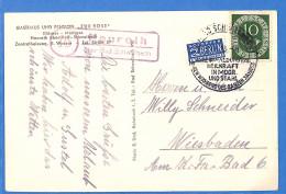 Allemagne Republique Federale 1953 Carte Postale De Bad Schwalbach (G18836) - Cartas & Documentos